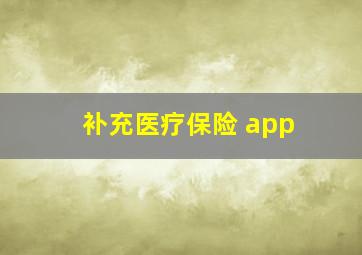 补充医疗保险 app